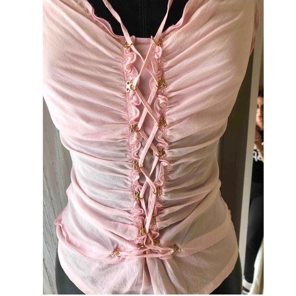 Roberto Cavalli Silk Camisole Halter Top - Picture 2 of 4
